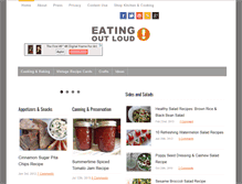 Tablet Screenshot of eatingoutloud.com